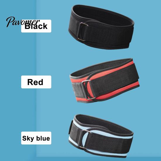 Deadlift Belt Weight Lifting with Fastener Tape Adjustable Lightweight Waist Self-Locking Powerlifting Workout Fitness