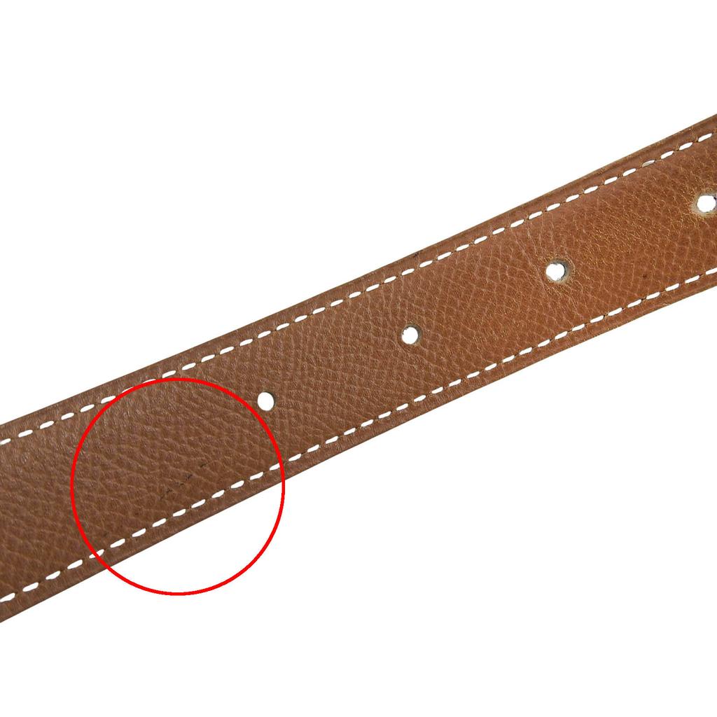 Great HERMES belt Margiela period Mini Constance H Black brown leather Women Used