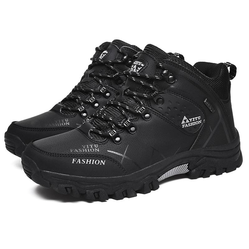Мужская обувь для походов с высоким берцем, нескользящие, износостойкие уличные ботинки, большой размер