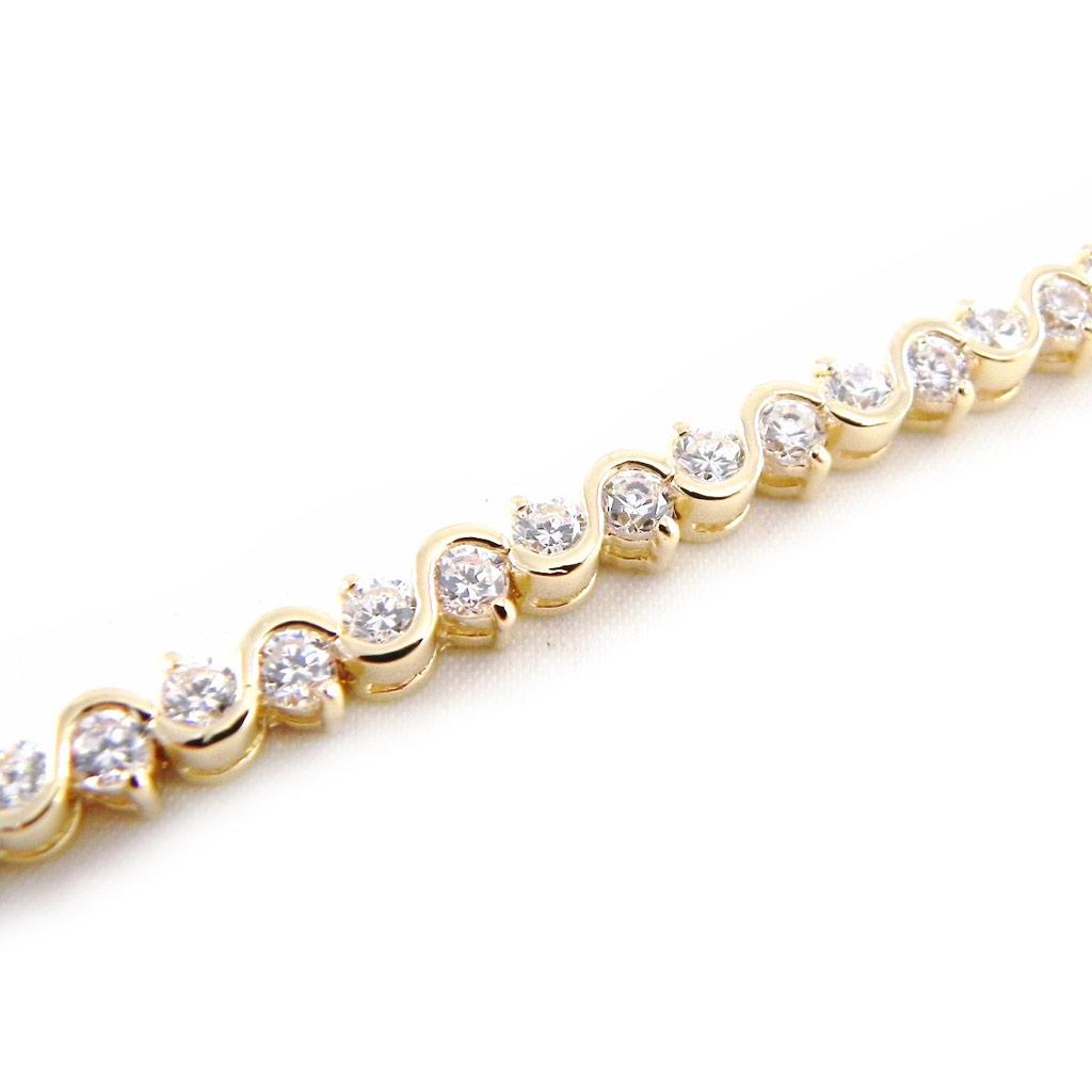 Les Trésors De Lily [E2228] - Белый браслет «Хрустальные реки»