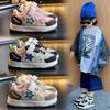 Спортивная обувь для девочек 2025 осень новая детская обувь на плоской подошве для мальчиков весна и осень удобная и дышащая детская одинарная обувь тренд