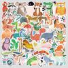 50 Cute Style Children's Hand-drawn Animals Graffiti Stickers Creative Cartoon Stickers Mobile Phone Computer Decoration Stickers