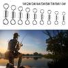 Tackle Accessories Fishing Rolling Swivel Connector Solid Ring Rolling Swivels Fishing Connector