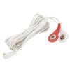 10pcs / bag 2.35mm 1.5m 2?In?1 Button Type Electrode Lead Wires Cable for TENS Unit Physiotherapy Machine