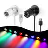 LED Light Bulbs USB Cable Operated Mini Size Spotlight 1W LED Lamp for Showcase Cabinet Closet Backgound Decoration