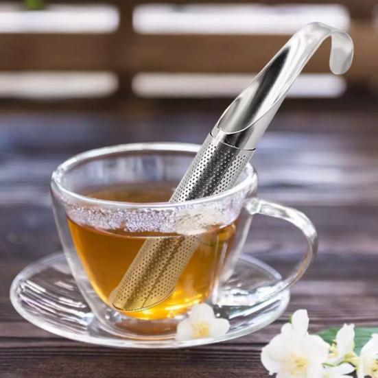 Tea Infuser Strainer Stainless Steel Bags Loose Leaf Filter with Hanging Hook Handle Multifunctional Tea Steeper for Tea Spices