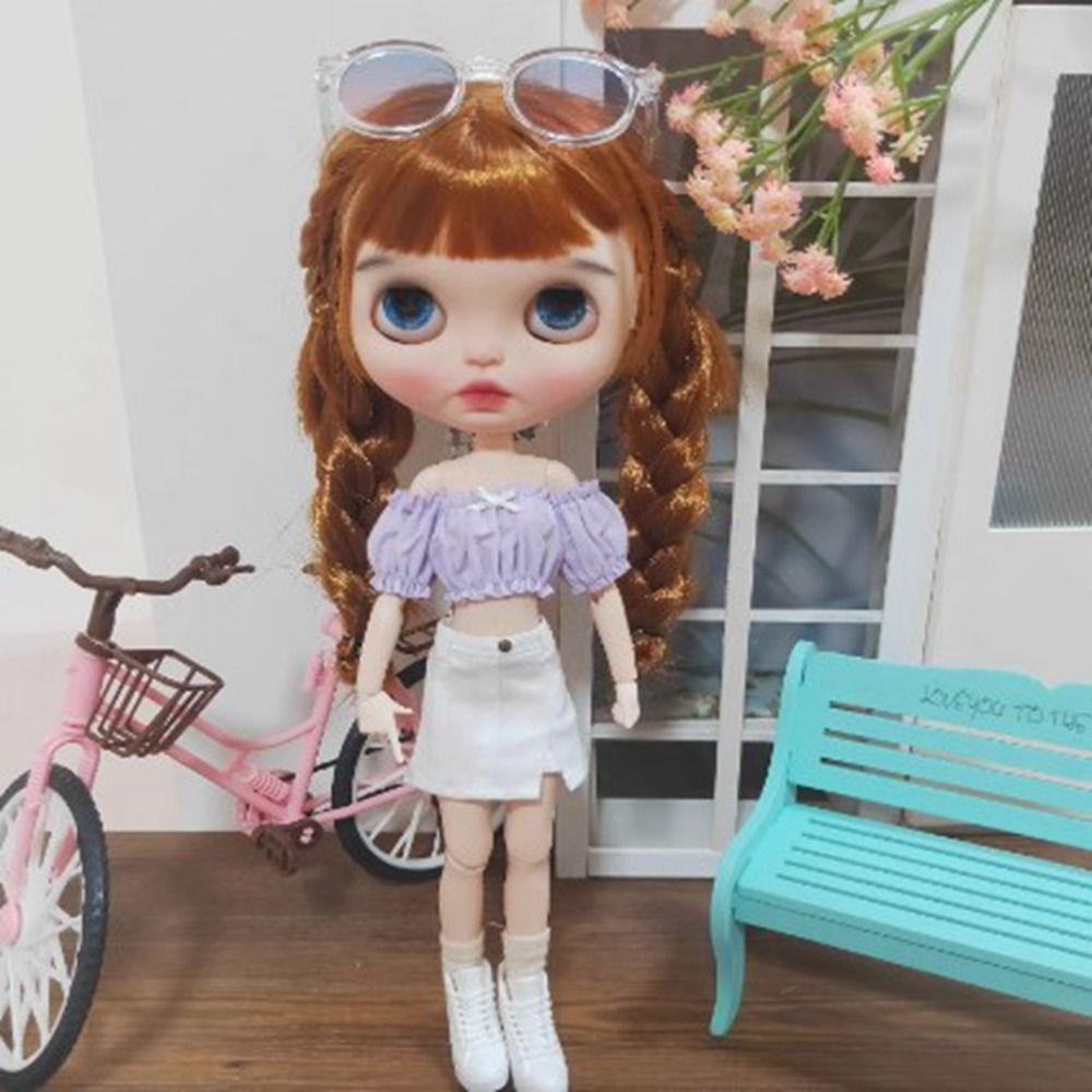Милые джинсовые брюки, рубашка, модная футболка принцессы, одежда для кукол azone ob24 для кукол blythe