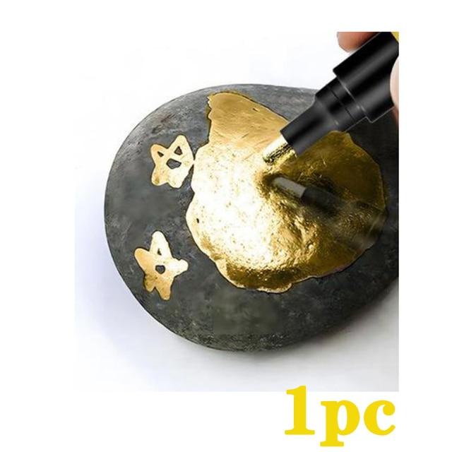 3/2/1 шт., хромированный маркер для зеркала, 2 мм, ручка со светоотражающей краской «сделай сам», перманентный золотой, серебряный маркер, подкраска, покраска модели, маркировка