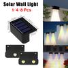 1-8 Pcs LED Solar Lights Outdoor IP65 Waterproof Porch Light Stair Wall Decorative Lamp for House Yard Fence Pool Garden Decor