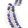 10mm Round Purple Stripe Agates Onyx Loose Beads Women Girls for Jewelry Making Design DIY Parts Accessories Natural Stone