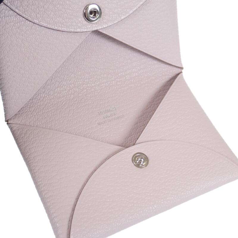 HERMES   Coin case mauve pail mens