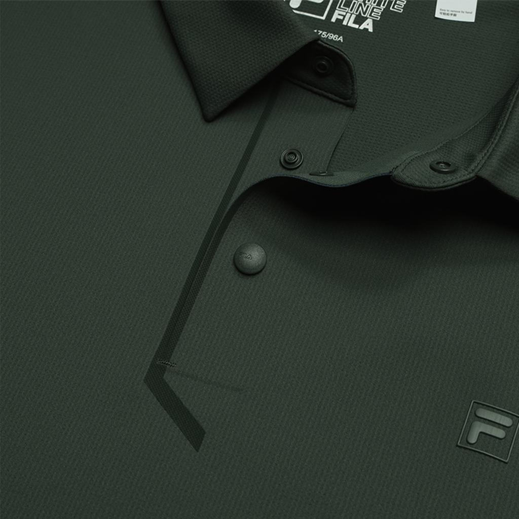 Fila Белая вязаная однотонная мужская футболка-поло с коротким рукавом tops F11M623115F-DG