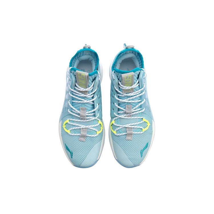 Li Ning SONIC 7 Тканевая амортизация Скользкая подошва Износостойкая Средняя высота Производительные Баскетбольные кроссовки Мужские ABAP019-4