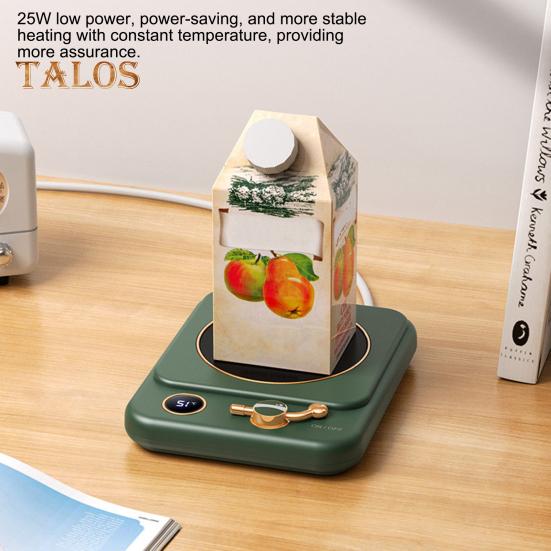 Электрический подогреватель чашек кофе, автоматическое отключение, светодиодный дисплей, USB-подставка для кружек с подогревом, три температурные настройки, термостатическая подставка для чашек