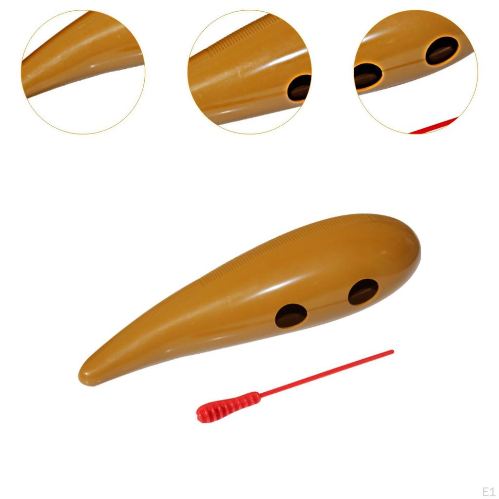 Fish Shaped Guiro Musical Toy Easy to Play Training Tool Educational for Rhythm Practice