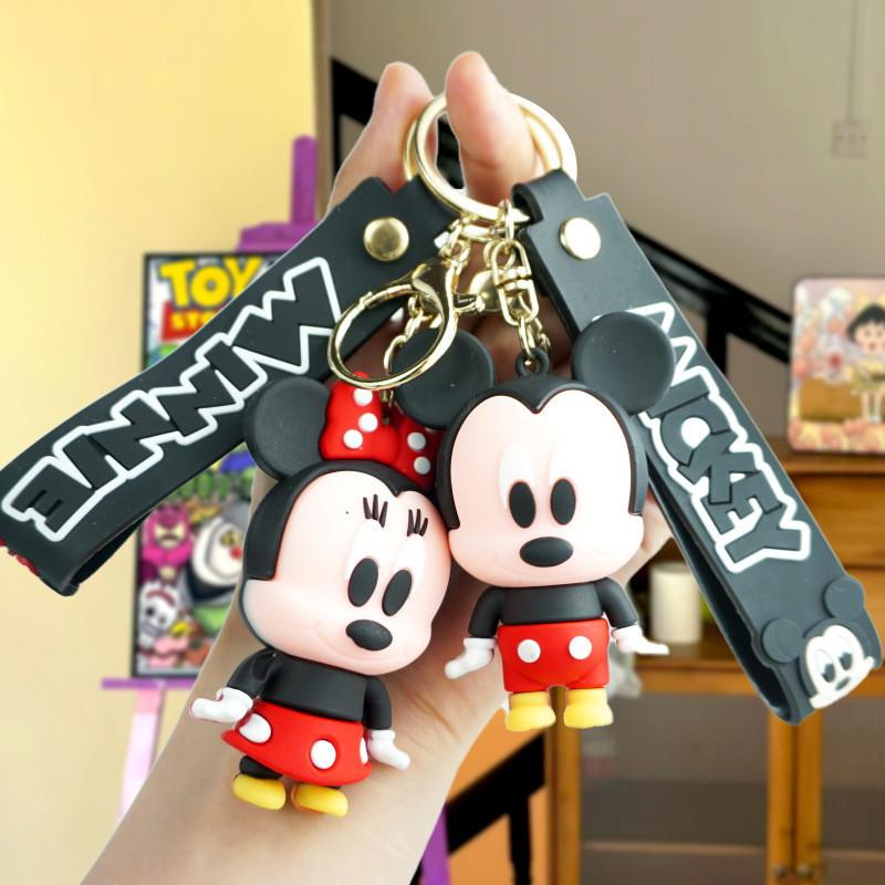 Брелок для ключей в виде мышки Минни, модный, милый, мультяшный, подвеска для рюкзака, кукла в подарок