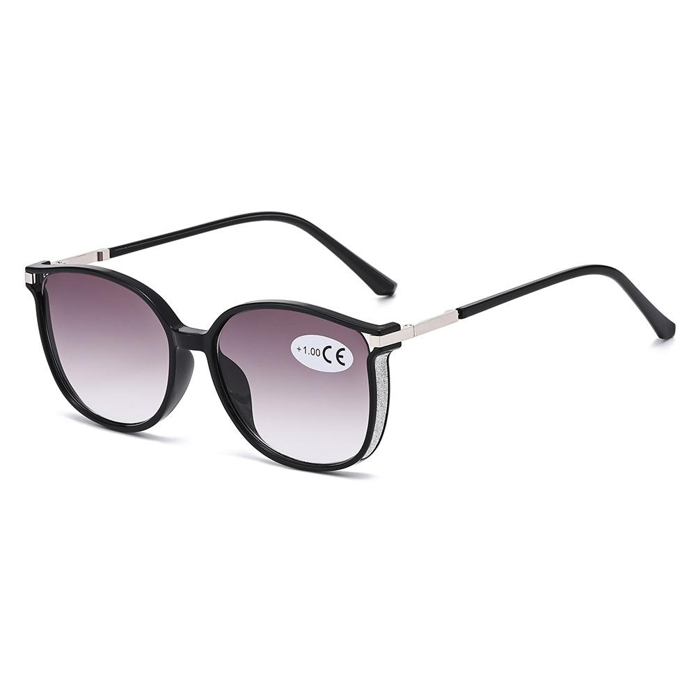 Fashionable Fashion Progressive Color reading eyeglasses Large Frame Cat Eye Presbyopia Eyeglasses Blue Light Blocking Eye Protection Eyewear