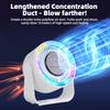 Newest 100-Speed Touch Control Desk Fan with LED Light, Ultra-Quiet USB Personal Fan, Portable Cooling Fan for Office/Home/Dorm