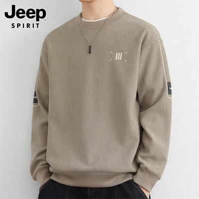 Мужской свитшот с круглым вырезом JEEP SPIRIT, утяжеленный