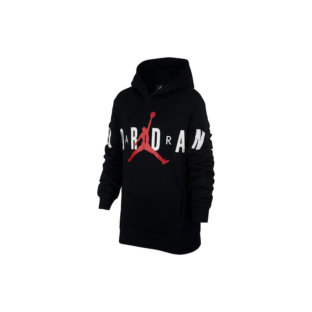 Jordan Logo Printed Sports Hoodie Kids Hoodies Black HA2577-023