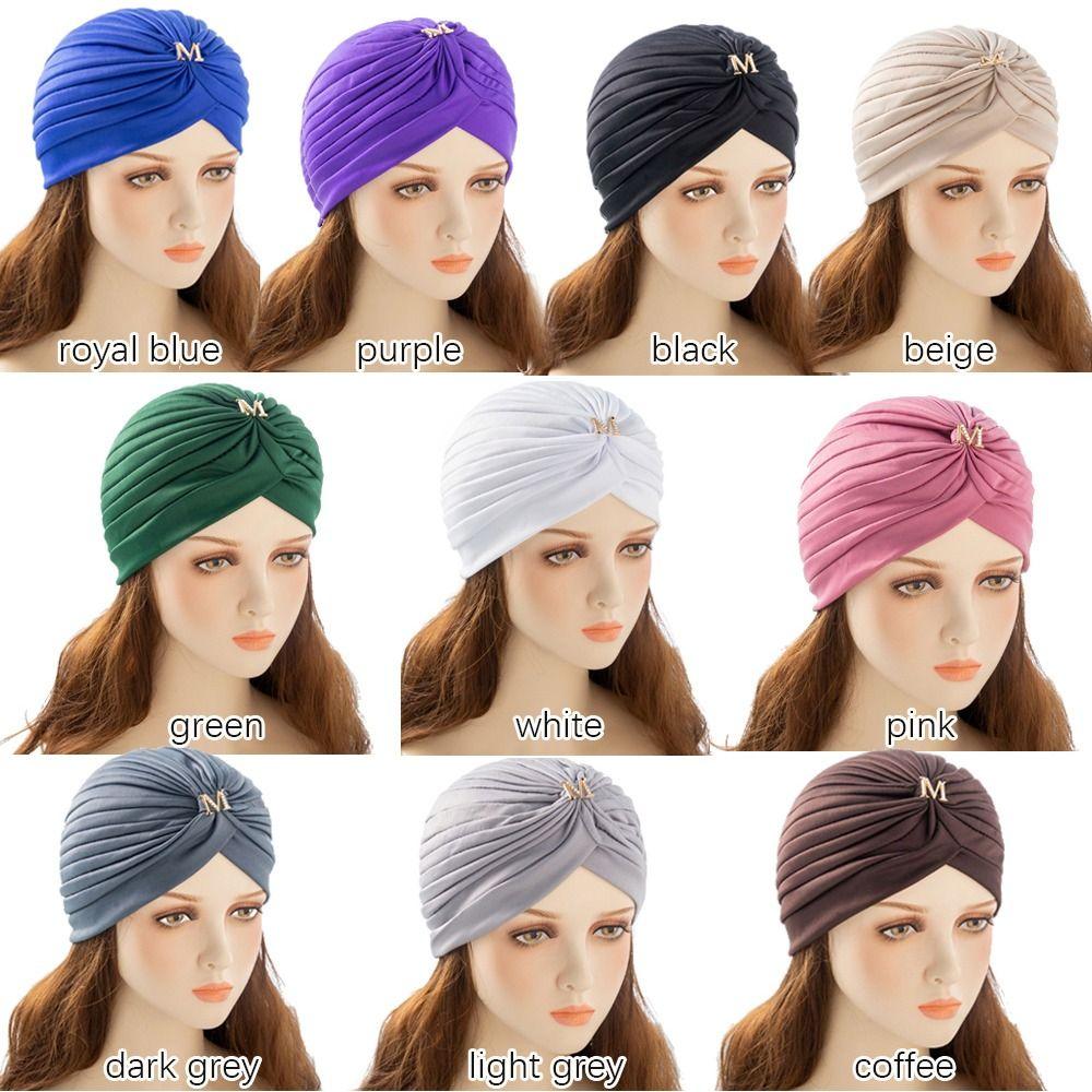 Выпадение волос Эластичная повязка-тюрбан Бандана Шапочка для химиотерапии Головной убор в индийском стиле Шляпа Женщины Леди