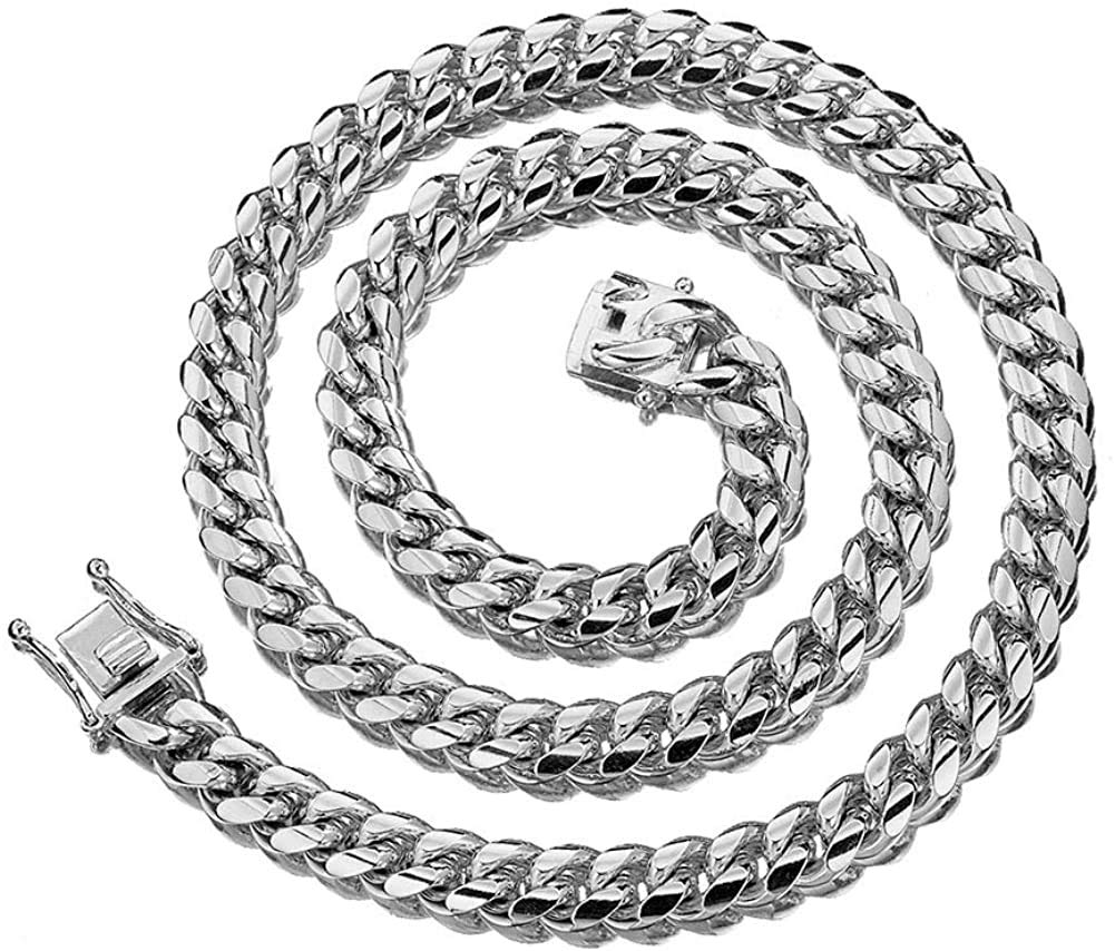 Ожерелье из нержавеющей стали Kihei Chain Same Hip Hop [Rockyu] Цепь, Сталь, Серебро, Ожерелье, Размер, Круто, Стиль, Популярно…