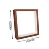 Многофункциональная глубокая 3D рамка для наполнения копилки Деревянная фоторамка Настольное украшение Держатель для образцов фотографий Декор Подарок 20x20см