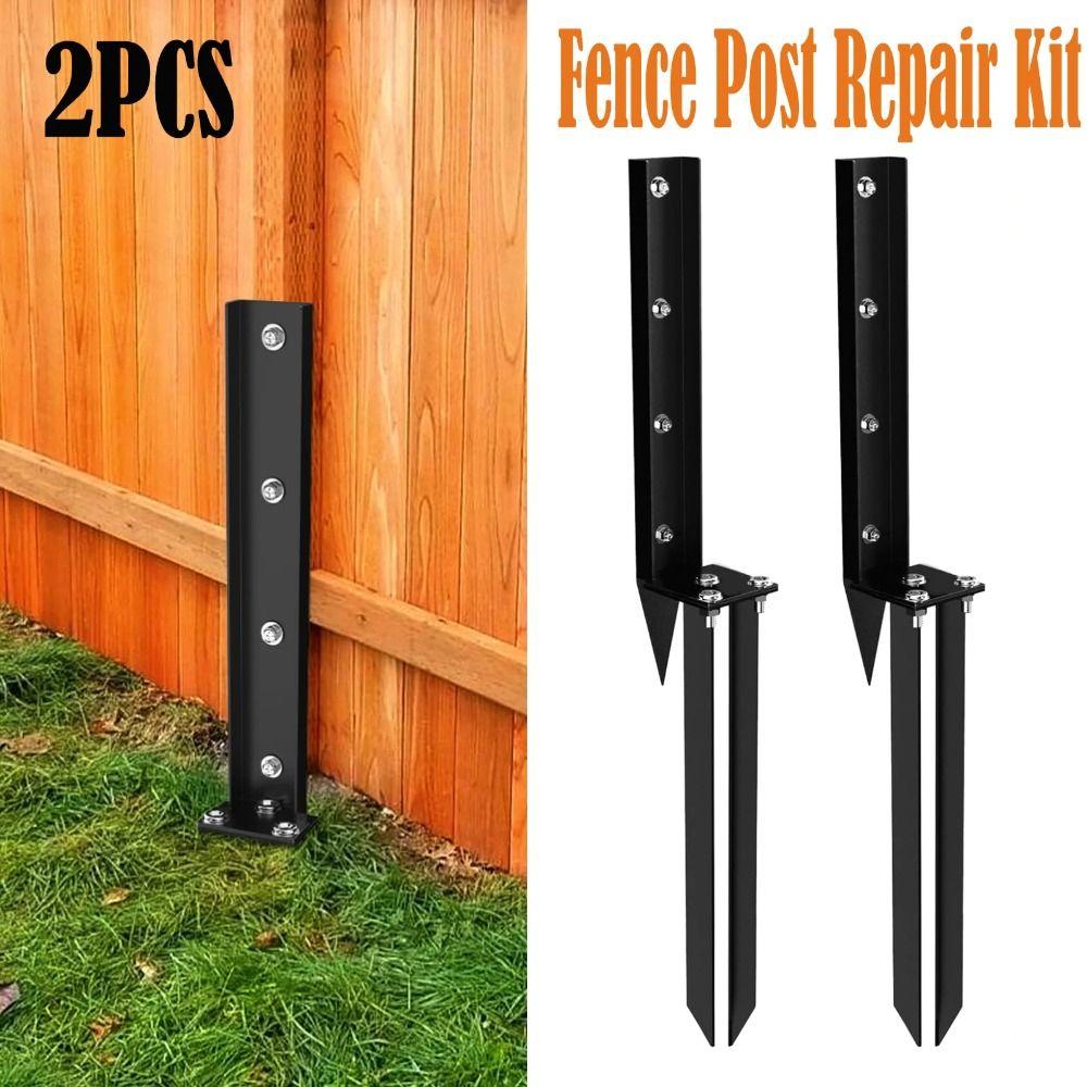 Sturdy Fence Post Spikes Support Stable Fence Post Repair Stakes Home