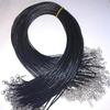 Korean Waxed Cord: 2.0/1.5mm Black Thread for Necklace Jewelry String & Pendant Chain