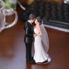 White/Black Couple Wedding Cake Topper Bride & Groom Figurines  Bridal Shower Decoration