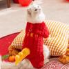 Новая праздничная одежда для питомцев, Гун Си Фа Цай, Четырехлапый пуховик «Хвост дракона» на Новый год, теплая одежда для котенка и собаки