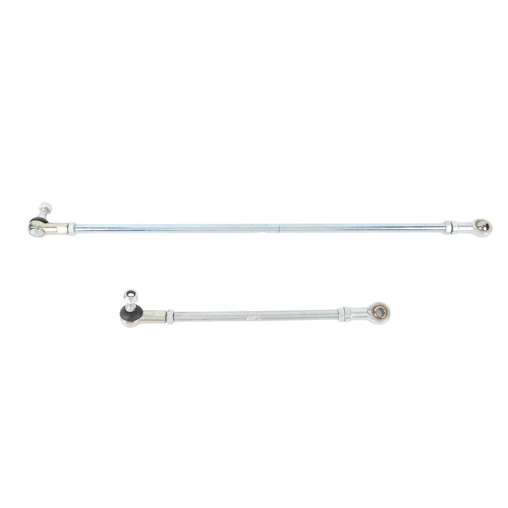 Go Kart Long Short Tie Rod Kit Steel Alloy Shock Proof Impact Resistant Enhanced Steering Sensitivity Replacement for