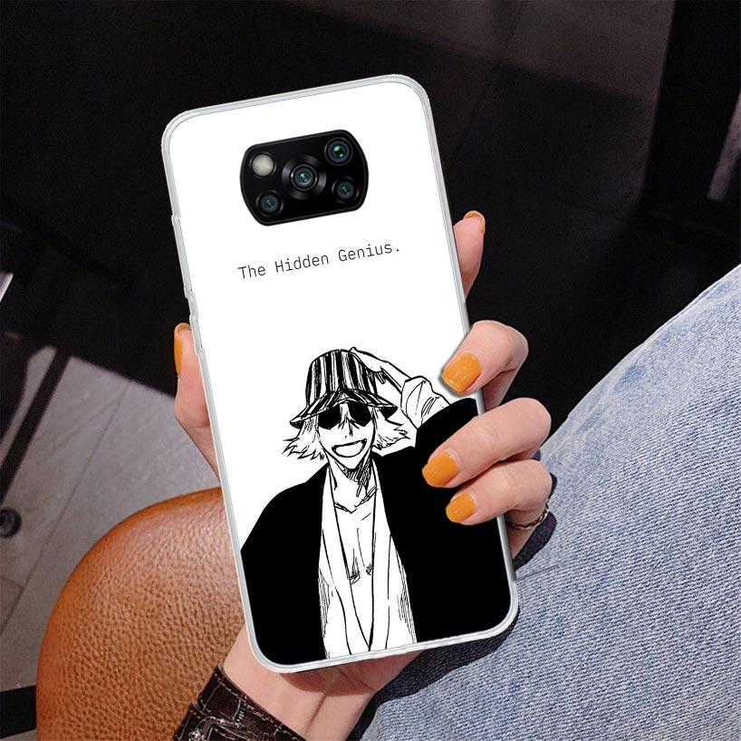 Чехол для телефона Bleach Kisuke Urahara для Xiaomi Poco X5 X6 X7 Pro X4 Gt F7 Ultra M8 M7 Redmi 15C 15 13C 13 12C 12 Уникальный чехол Coque