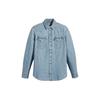 Levis Повседневная Рубашка из Чистого Хлопка Деним с Длинным Рукавом Мужские рубашки Синий 85745-0074