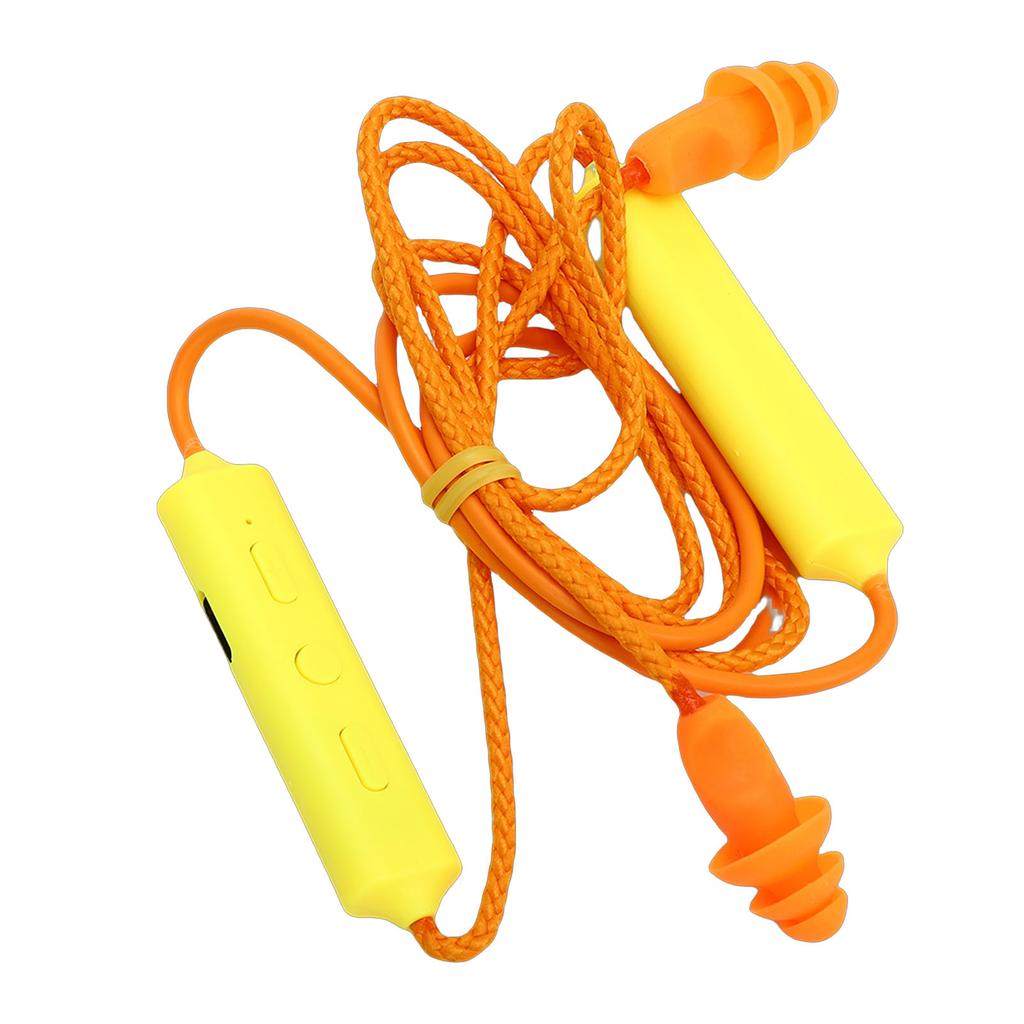 Earplug Headphone 29dB Noise Reduction IPX5 Water Proof Rechargeable Neckband Earbuds for Construction Site Workshop