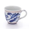 Tobeyaki Senzan Mug Cup Cup Tableware Tobeyaki Round Mug Line 1 White (Red Arabesque, Piece)