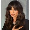 Curly Bob Wig with Bangs Short Wavy Wigs for Women Bob Style Synthetic Heat Resistant Bob Wigs