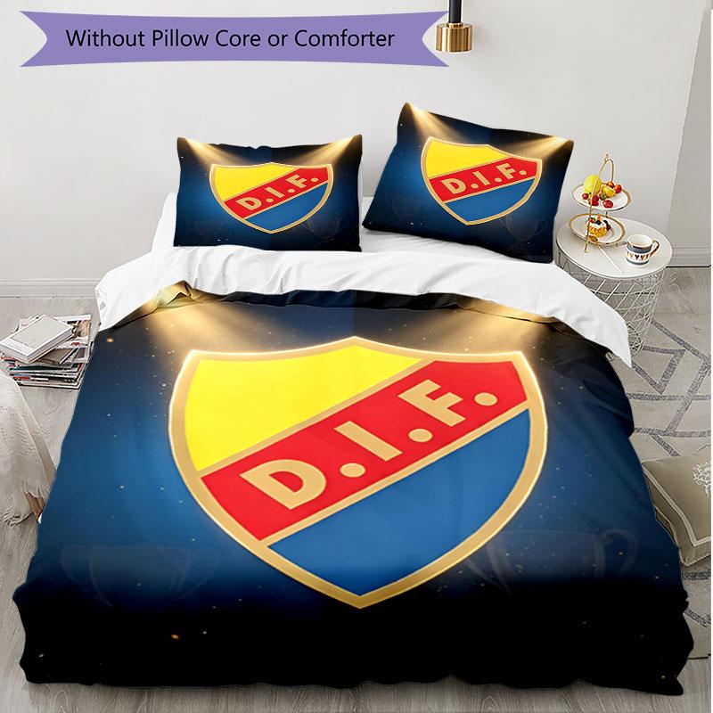3pcs Duvet Cover Set (1*Duvet Cover + 2*Pillowcase, Without Core), Djurgardens IF Print Soft All‑Season Bedding Set, Home Bedroom Decor Gift