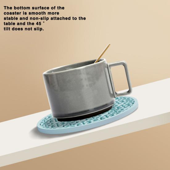 Силиконовая подставка с рисунком в стиле ретро, теплоизоляция, легко чистящаяся, многоразовая, винтажная, круглая, мягкая подставка