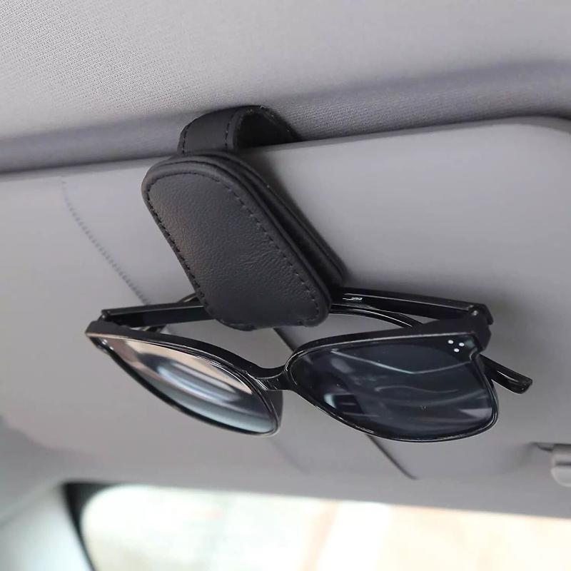 Sunglasses Holder for Car | Sunglasses Holder Clip Hanger Eyeglasses Mount for Car Sun Visor | Ticket Card Clip Eyeglasses Mount