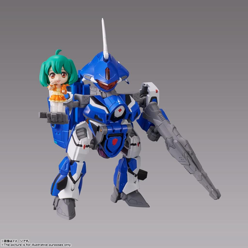 TAMASHII NATIONS TINY SESSION Macross F VF-25G Messiah Valkyrie (Мишель) с Ранкой, примерно 100 мм ПВХ и АБС раскрашенная экшн-фигурка