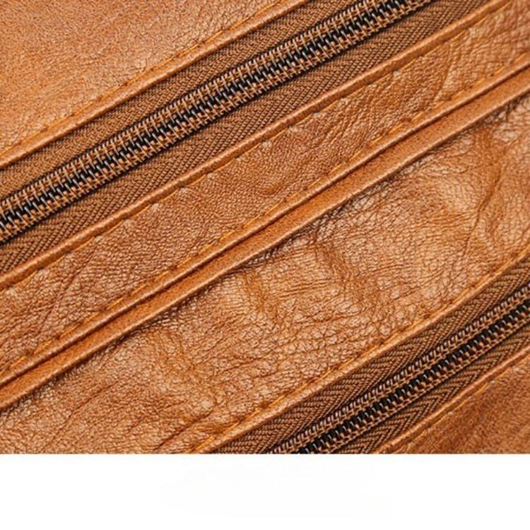 Винтажная многокарманная сумка кроссбоди через плечо из мягкой кожи, женская сумка