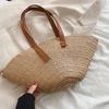 Summer Large Capacity Bag Women's New Style Small Woven Women's Bag Fashion Shoulder Bag Vegetable Basket Versatile Straw Woven