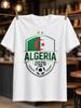 Algeria 2026 Soccer Colors Ball Icon And Bold National Team Spirit Theme For Match Day Pride Unisex Unisex All Tshirt