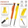 10Pcs Long Nib Mechanical Carpenter Pencil Solid Construction Woodworking Pencil  Architect Use