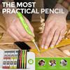 Nicpro 4 Pack CP3000 Carpenter Pencils with Sharpener, Mechanical Pencil Set with 76 Refills, Heavy Duty Construction Pencil, Carpenter Tools for