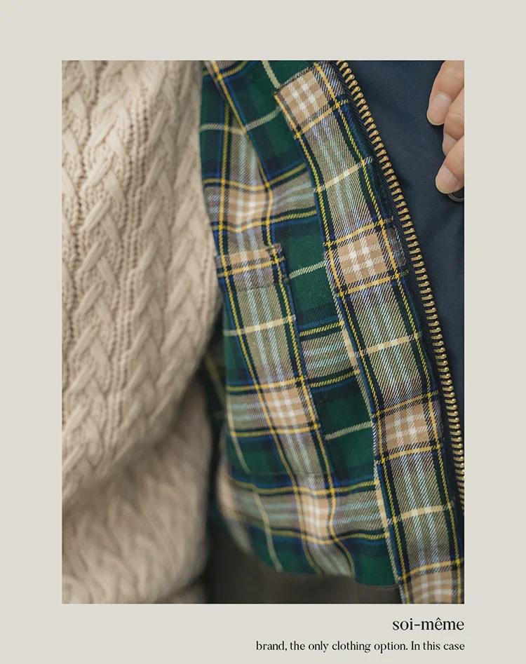 Unisex British Retro Corduroy Collar Hunting Windbreaker