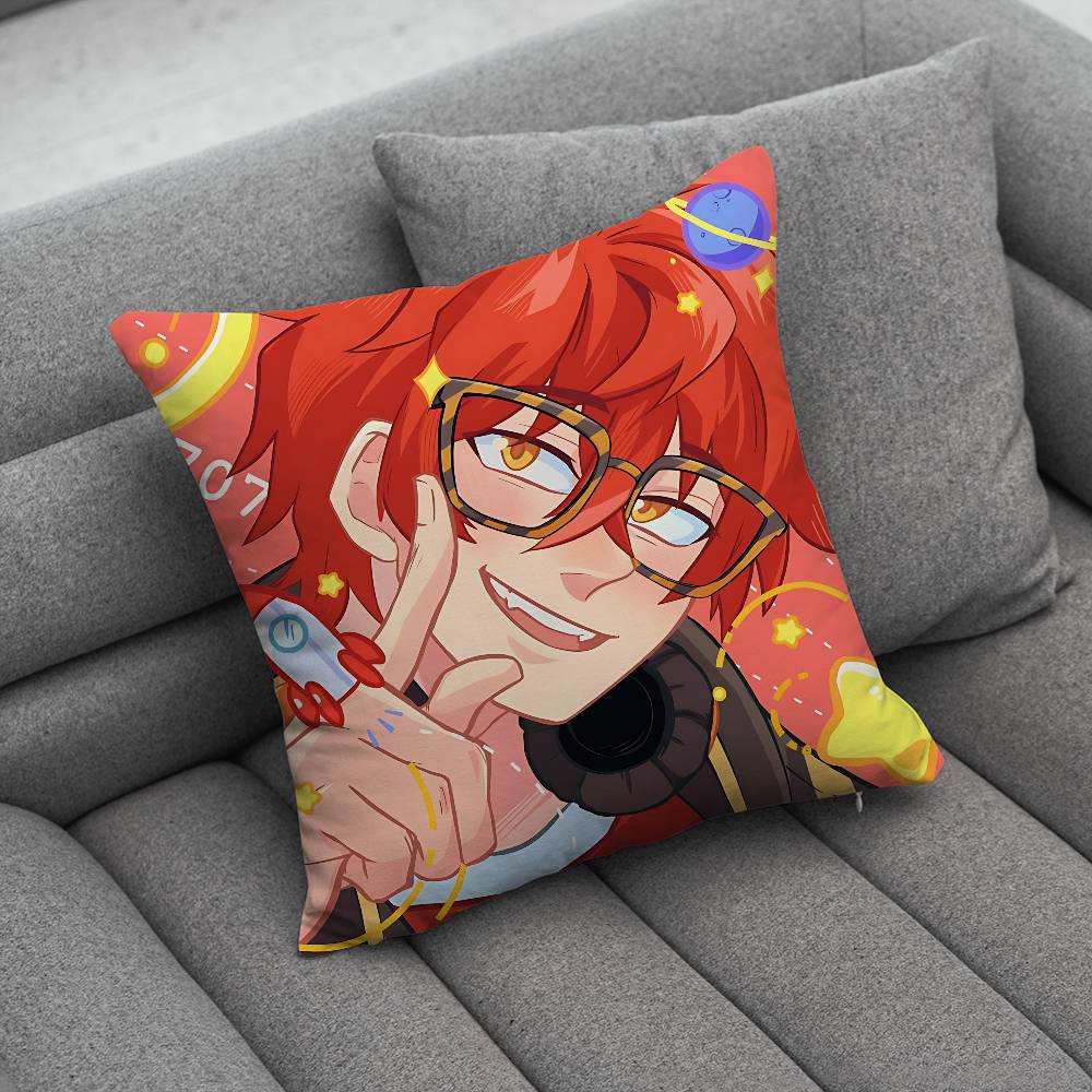 Аниме Mystic Messenger Игра 707 Наволочка Наволочка против пылевых клещей Невидимая молния шелковистый короткий плюш Чехол для подушки дивана