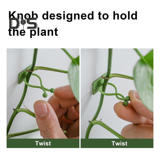 Зажим для крепления растений, настенный зажим для фиксации лозы, самоклеящийся крючок, невидимые зажимы для поддержки растений, вьющиеся растения для помещений и улицы