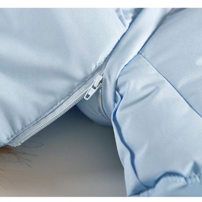 Модная хлопковая пуховая куртка для девочек средней длины, зимняя утепленная куртка для девочек